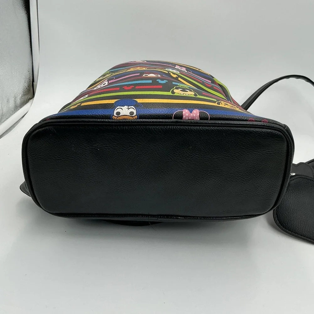 Disney Funko Pop Mickey Friends Rainbow Stripe Emoji Mini Backpack Minnie Charm